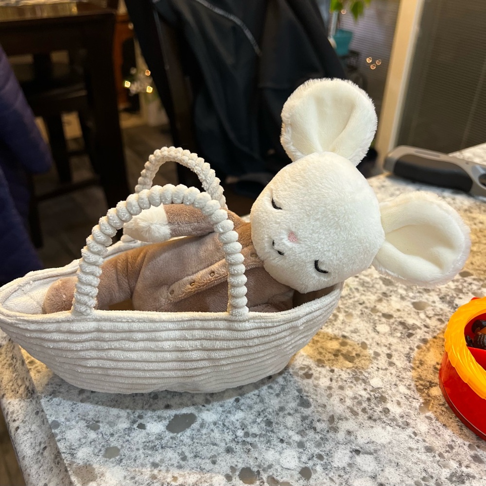 Retired-Jellycat Rock-A-Bye Mouse-NWT